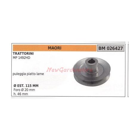 Puleggia per trattorino rasaerba tosaerba tagliaerba MP 1492HD MAORI 026427