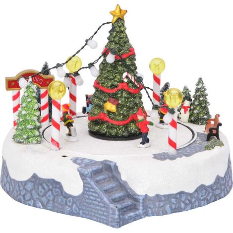 Décoration de village de Noël-Décoration de Fête pour Noël Multicolore 22 x 21.5 x 17 cm 695979 (1/4)