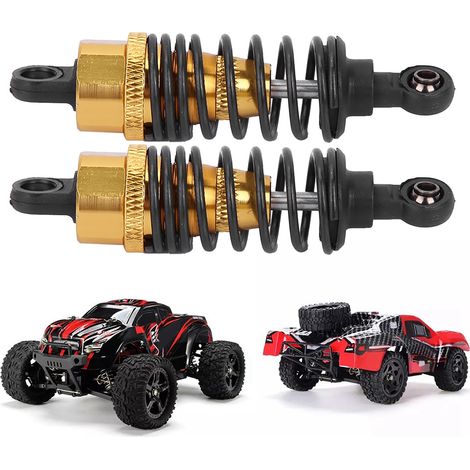 Stück 1/10 ferngesteuerte Auto-Stoßdämpfer aus Metall für 1:10 RC-Autos, 68 mm, Gold (1/5)