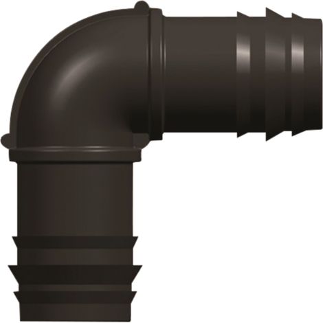Gomito a 90 gradi per tubo di irrigazione a goccia 20x20 1/2, 1c
