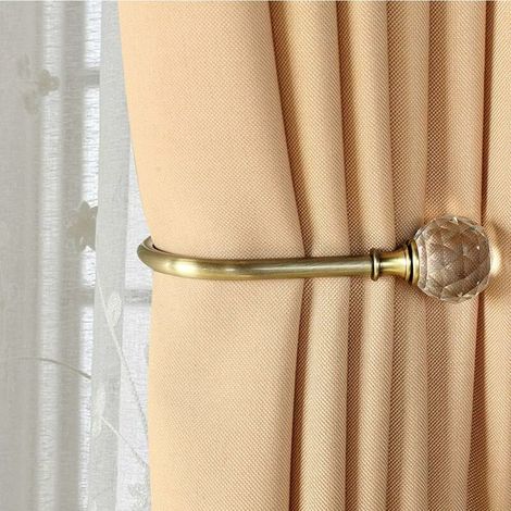 Fermatende in metallo a forma di U, ganci da parete, fermatende, fermatende in metallo - 4 pezzi (bronzo) (1/4)