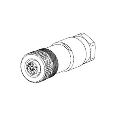 TE CONNECTIVITY 2120950-1 CONNECTEUR NON CONFECTIONNÉ POUR CAPTEURS/ACTIONNEURS M12 FEMELLE, DROIT NOMBRE DE PÔLES: 4 1 PC(S)