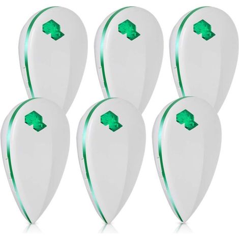 YMYNY Répulsif Ultrason Anti-Moustique Répulsif Moustique Anti Rongeurs Insectes Electrique Répulsif Mouches,Souris, Fourmi, Souris, Cafard, Araignée (Lot de 6) (1/5)