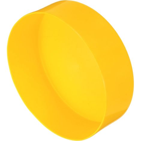 Embout Caoutchouc 170mm Jaune 50mm Hauteur Embouts de Tuyau Ronds en Vinyle, en Plastique, pour Tubes, Clôtures, Poteaux, Meubles, Rampes (1/5)