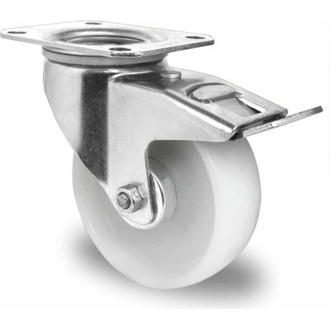 CASCOO Lenkrolle mit Totalfeststeller ø 100 mm Serie N0N0 Rollenlager