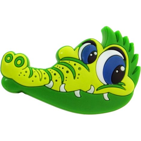 Kindermöbelknopf Krokodil 55 x 36 x 22 mm Gummi (1/3)