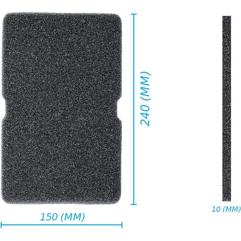 Filtro Spugna Evaporatore a Magliatura Larga, Compatibile con Asciugatrice Beko, Dimensioni: 150x240 (mm) Per Modelli: UDH TKF GTN DPY DPU (1/5)