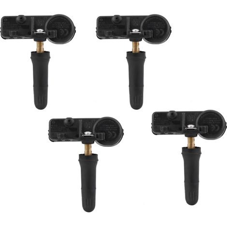 Tbest 4 Pièces Capteur de Surveillance de Pression des Pneus TPMS de Voiture Matériau ABS de Haute qualité Noir 5. X 5cm pour 56029398AB 56029398AA 68142397AA (1/5)