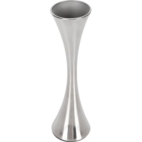 Vase en acier inoxydable, vase à fleurs moderne en métal à ouverture ronde pour table de salon (1/5)