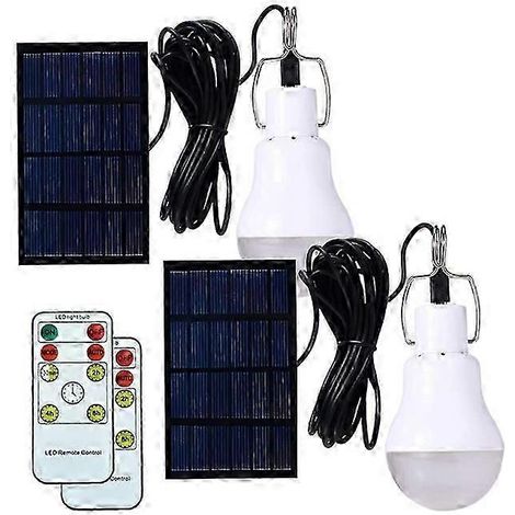 lampes solaires portables pour le camping, ampoule solaire LED, lampe de secours solaire, lanterne de jardin, éclairage solaire avec crochet, panneau lumineux pour le camping et la pêche. (1/3)