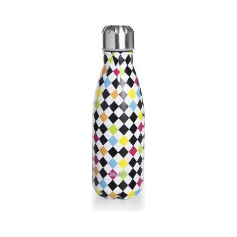 BOTELLA-TERMO DOBLE PARED ARLEQUIN 350 ML - IBILI