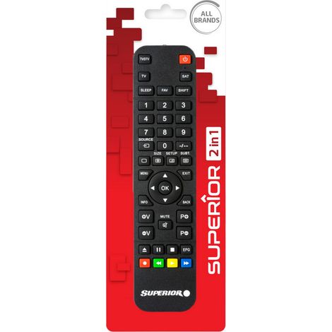 1PZ TELECOMANDO TV PROGRAMMABILE 2 IN 1 (1/2)