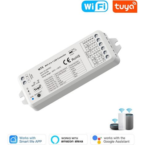 Tuya Controller LED Dimmer Universale 5in1 Smart WiFi e RF (1/5)