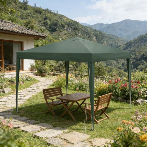 Gazebo portable, tente de toit pliable, gazebo de réception avec sac de transport, pour une utilisation en extérieur (gazebo uniquement) (1/5)