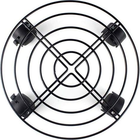 Support de pot de fleur et de plante en metal chariot caddie sur roues outils de jardin et de maison interieur YYV (1/4)