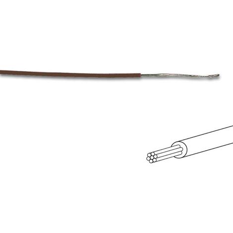 FILO DI COLLEGAMENTO - ø 1.4 mm - 0.2 mm² - MULTIPOLARE - MARRONE