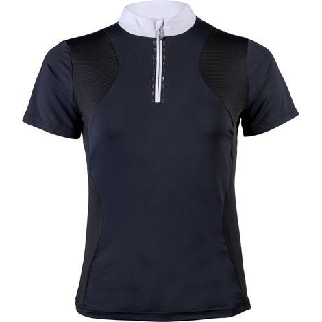 XXL, bianco: Maglia da competizione per donna con inserti in mesh modello Glam