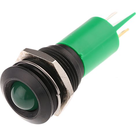 Voyant LED lumineux Vert RS PRO, dia. 16mm, 115 V dc, 230V c.a. ( Prix pour 1 )
