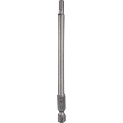 Embout de Tournevis Hexagonal 4mm Métrique Pointe Plate 1/4" Tige Hexagonale 110mm (4.3") Longue Magnétique Embouts de Tournevis Industriels à Douille Hexagonale (1/5)