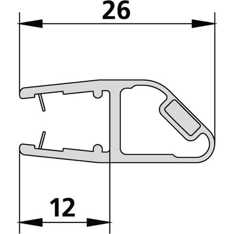 Kermi 2534096 6443 1x barre magnétique 3270 20b