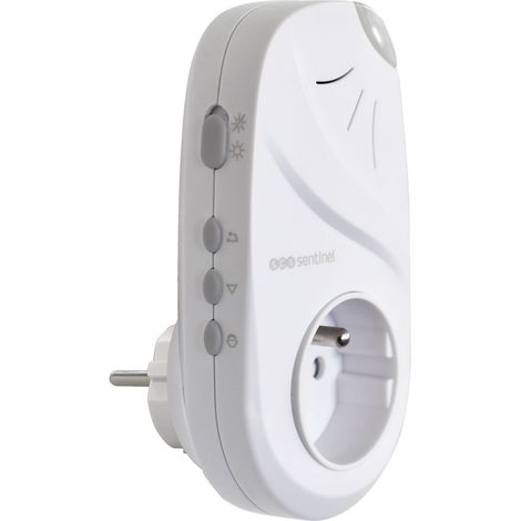 SCS Sentinel Plug² Bell 100 Light – Campanello senza fili, con presa integrata, 220 V, Bianco