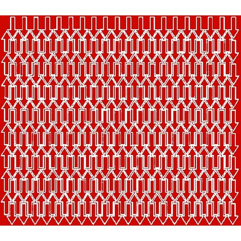 Adesivo a forma di freccia 1x2 cm, 340 pezzi, rosso opaco.