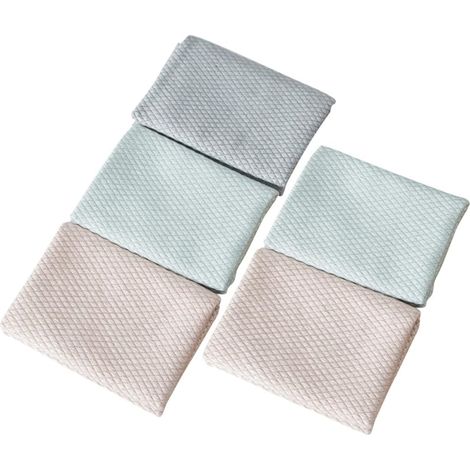 de 5 chiffons de nettoyage en fibres pour la cuisine et la