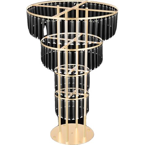 Blumenständer, 4-stufiges Design, moderner freistehender Sockel, Gold (1/2)