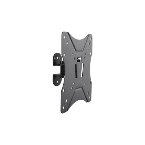 Soporte de pared para monitor de TV de 23 a 42 pulgadas, giratorio e inclinable, compatible con VESA 75x75, 100x100 y 200x200, soporta hasta 25 kg.