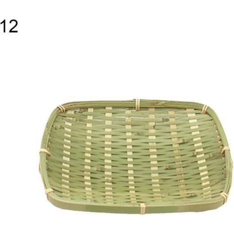 REPOSE COUVERTS Panier de fruits en bambou fait à la main de grande capacité beau panier style-123 (1/2)