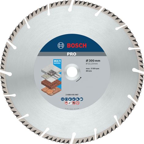 Bosch PRO Multi Material Diamond Disc 300 x 22.23mm 2608615067 (1/5)