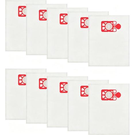 Sacs d'aspirateur lot de 10 Numatic 604015 en microfibre à 5 couches compatibles avec Henry Hetty James PPR 240 et Hepa Flo 604015 pour filtration haute performance (1/5)