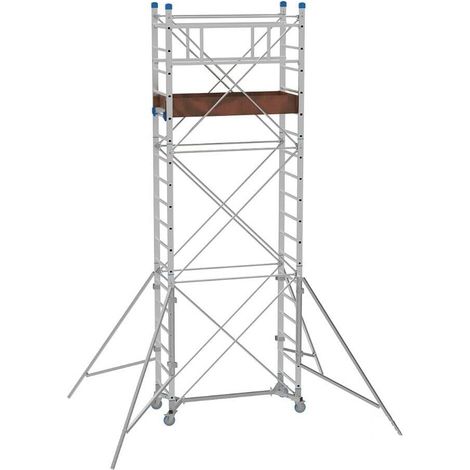 MARCHETTI OLYMPO impalcatura ponteggio trabattello scala alluminio con ruote 6 m