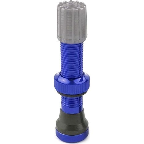 Valves de pneu de vélo en alliage d'aluminium résistant à la corrosion, avec étanchéité haute performance, pour vélos de route et VTT, légères 44 mm bleu (1/5)