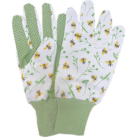 Guantes de jardiner铆a con motivo de abeja