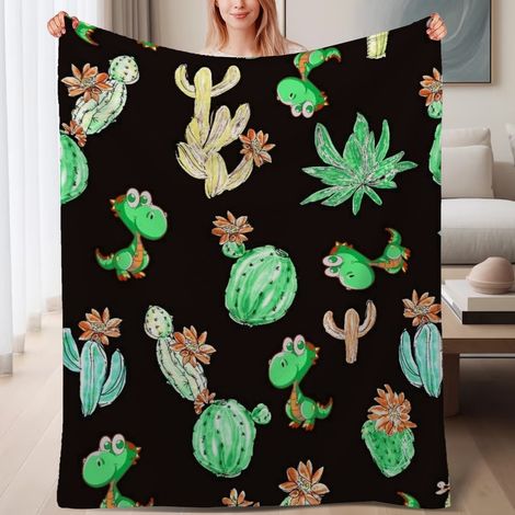 Couverture de lit en polaire, jeté doux et chaud pour le printemps, légère et luxueuse en microfibre de polyester, décoration pour chambre et salon, ajout parfait à la décoration, excellent cadeau pou (1/4)
