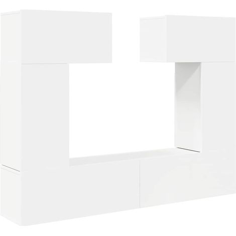 Maison Exclusive - Set de muebles de salón TV 6 piezas madera de (1/5)