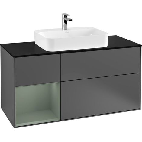 Villeroy & Boch F412GMGK Meuble sous-lavabo Finion F41 (1/2)