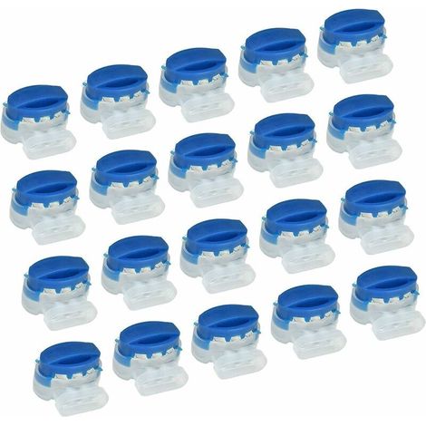 Bornier bleu connecteur 314 bornier 3 trous 20 pièces (1/4)