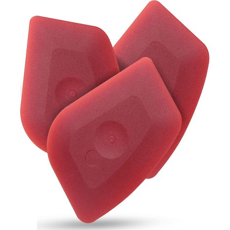 Raspador de ollas, raspador de platos, raspador de alimentos, raspador de ollas de plástico, raspador de cocina, raspador de grasa, raspador de sartén de hierro fundido, herramienta de limpieza (3 pie (1/5)