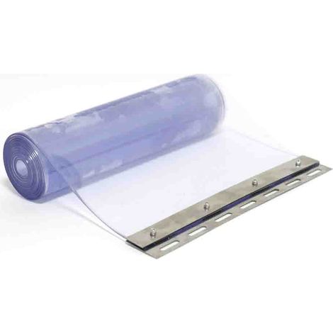 Rs Pro – Rideau à lanières PVC 200mm x 3m – Épaisseur 2mm – Incolore – Pour espaces confinés