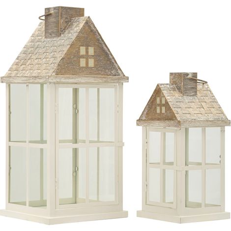 Lanterne Home coppia, 24,5x24,5x55-17x17x37,5 cm (1/5)