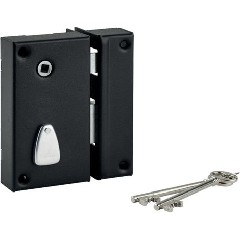 Serratura verticale 6 scanalature 130x75 mm THIRARD Interasse 70 con seguitore - Destra - 034110
