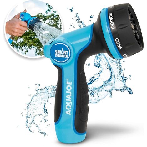 102 Heavy-Duty Metal Multi-Function Hose Nozzle with Smart Throttle and 7 Sprayer Patterns (1/5)
