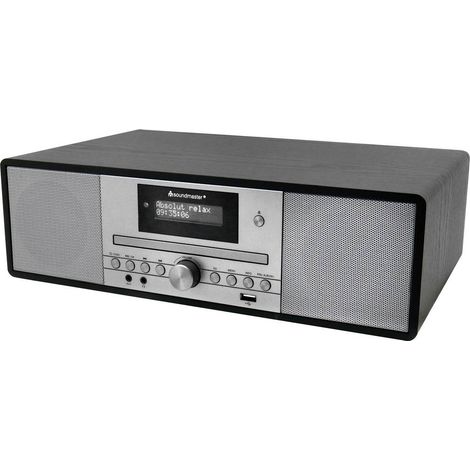 soundmaster Radio da tavolo DAB+, FM, FM CD, USB, FM, MP3, DAB+, AUX incl. telecomando, Funzione allarme Nero