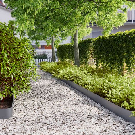 vidaXL Bordura per Prato 50 pz 15 x 103 cm Acciaio laminato a freddo