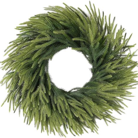 Guirlande De Feuilles De Sapin - 40 Cm - Décor De Noël Pour Couronne Tableau Porte Arbre - 1 Pièce (1/5)