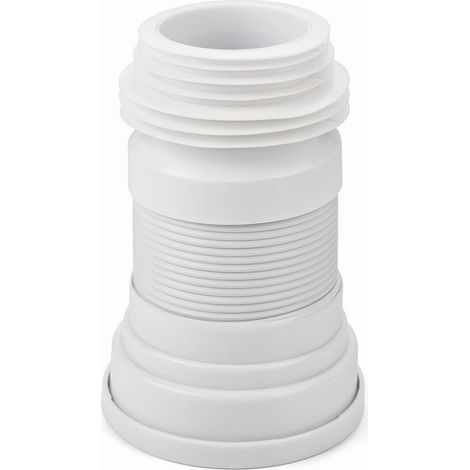 Manchon de toilette extensible – Raccord de robinetterie – Sortie en forme de lèvre – Élastique de 200 à 390 mm pour évacuation 90-120 mm – Cabel