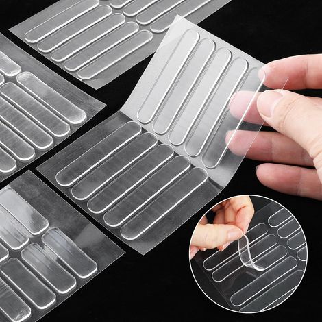 40 pièces bandes de pare-chocs en caoutchouc auto-adhésives, pare-chocs de porte d'armoire transparents butoirs d'armoire souples pare-chocs transparents pour armoires, coussinets de pare-chocs, bande