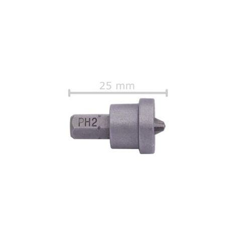 Set di 10 punte per cacciavite - Con fermo di profondità da 25 mm - Per cartongesso - Crezuo